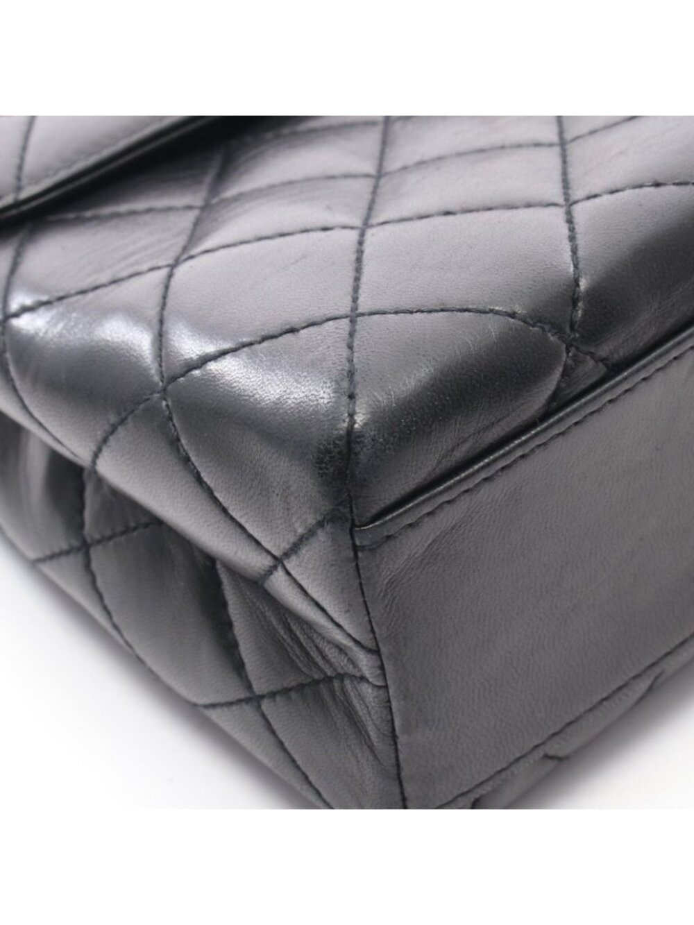 Chanel Handbag Quilted Black Lambskin Top Handle - Picture 7 of 10